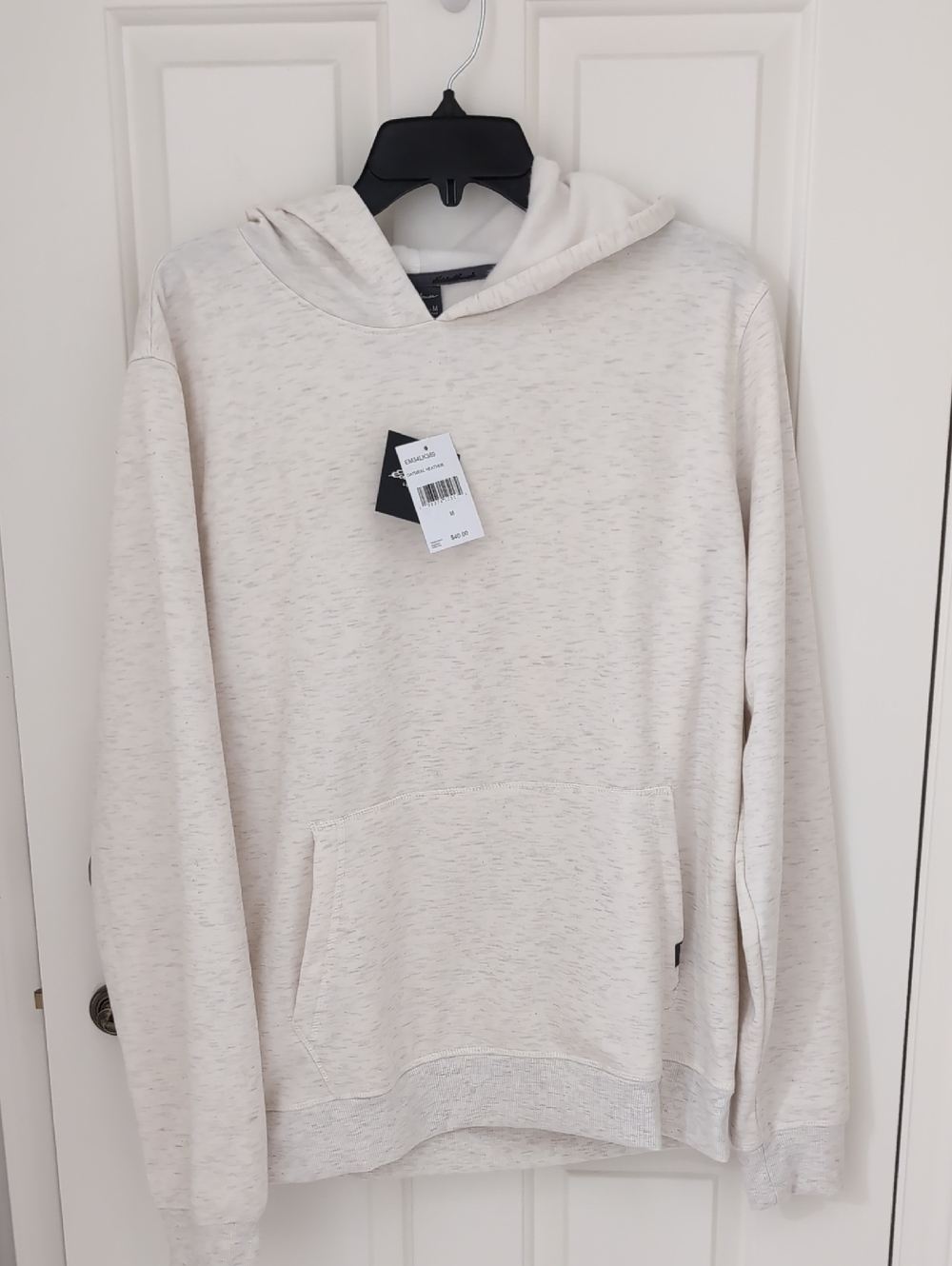 NWT Men Eddie Bauer Oatmeal Heather Lounge Hoodie - Medium